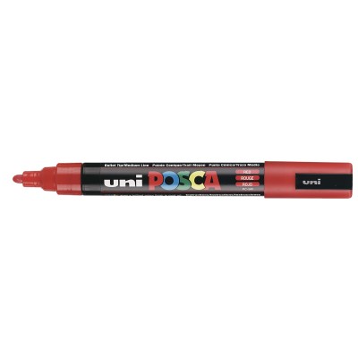 MARKER UNI POSCA PC-5M   ROSSO PUNTA MEDIA