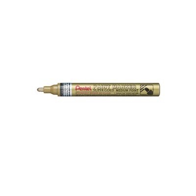 MARCATORE PAINT MMP10 ORO PENTEL PUNTA CONICA MEDIA - Conf da 12 pz.