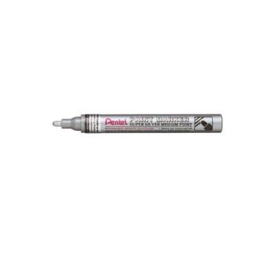 MARCATOR PAINT MMP10 ARGENTO PENTEL PUNTA CONICA MEDIA - Conf da 12 pz.