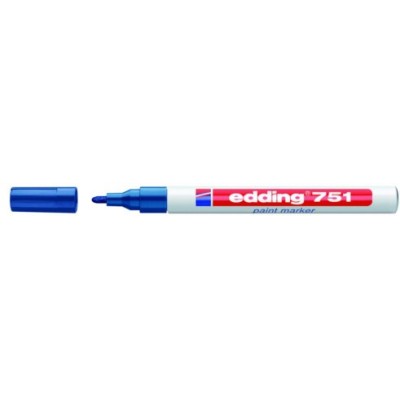 09121 MARKER A VERNICE   EDDING 751 BLU