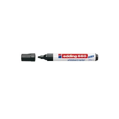 MARCATORE NERO PER LAVAGNE BIANCHE EDDING 660 TRATTO 1,5 - 3,00mm - Conf da 10 pz.