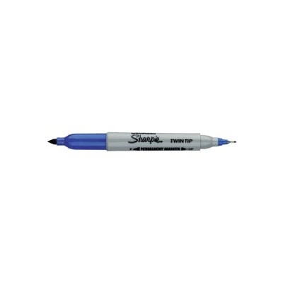 MARCATORE TWINTIP DOPPIA PUNTA F/UF BLU SHARPIE