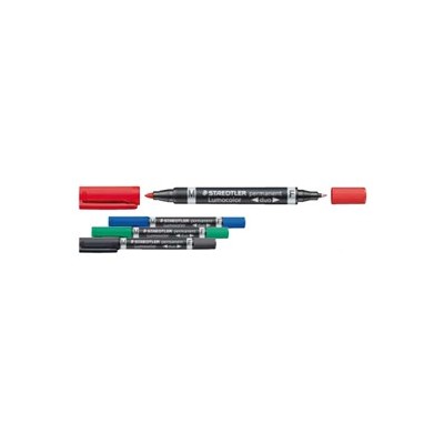 PENNARELLO LUMOCOLOR DUO PERMANENT 348 F/M ROSSO