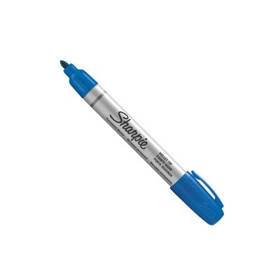 MARCATORE PERMANENTE SMALL METAL BLU P.TONDA SHARPIE