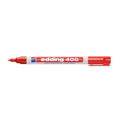 MARCATORE PERMANENTE     ROSSO EDDING 400