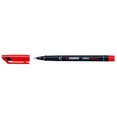 MARKER STABILO OHPEN 841  SUPERFINE ROSSO
