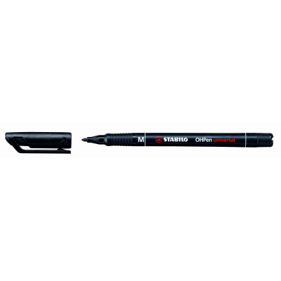 MARKER STABILO OHPEN 843 MEDIO NERO