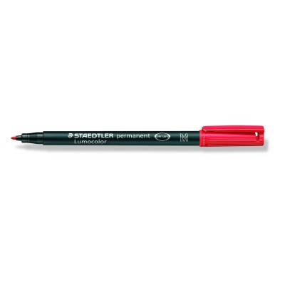 MARCATORE STAEDTLER      LUMOCOLOR 317 MEDIO ROSSO
