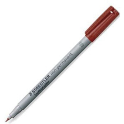PENNA CON PUNTA SINTETICANON PERM. MARRONE 0.4MM