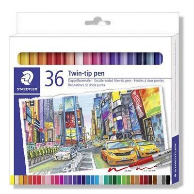 PENNARELLO MARKER DUO    36 COLORI ASS. 0,5 3,0 MM