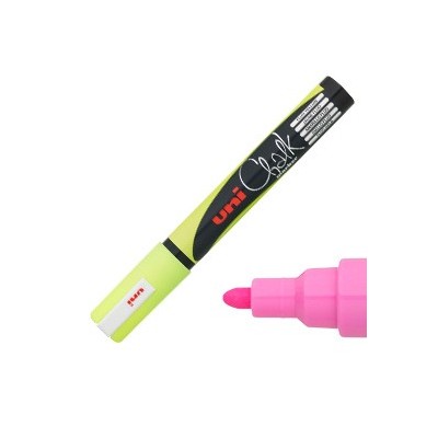 MARCATORE a gesso liquido UNI CHALK GIALLO FLUO P.TONDA