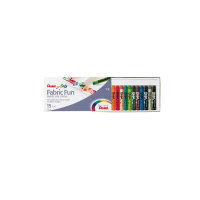 ASTUCCIO 15 PASTELLI PER TESSUTO FABRIC Fun PENTEL