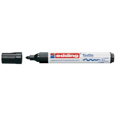 TEXTILE MARKER EDDING    4500 NERO