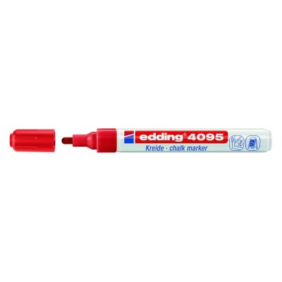 MARCATORE ROSSO PER VETRO EDDING 4095