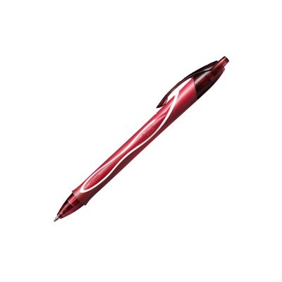 Scatola 12 penna sfera scatto Gelocity quick dry rosso BIC