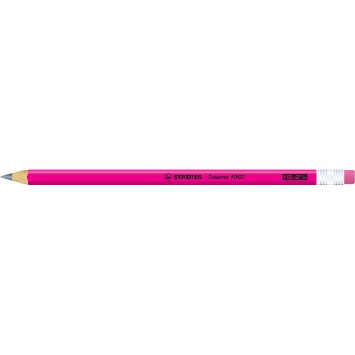 MATITA CON GOMMA ROSA FLUO IN GRAFITE SWANO