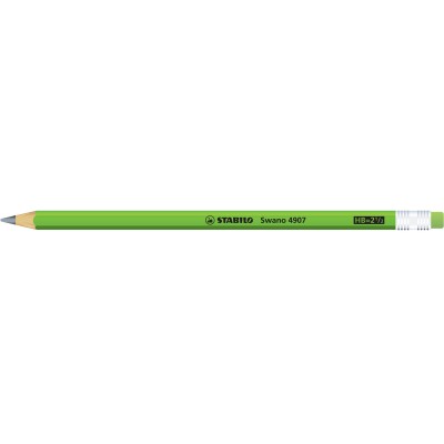 MATITA CON GOMMA VERDE FLUO IN GRAFITE SWANO