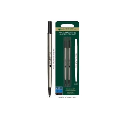Blister 2 refill in metallo per ROLLER Parker  NERO PUNTA FINE