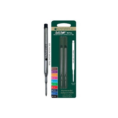 Blister 2 refill per SFERA Sheaffer  NERO PUNTA MEDIA