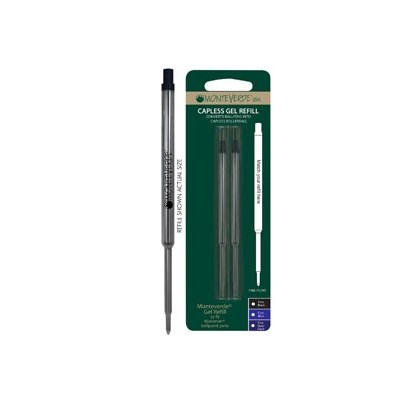 Blister 2 refill GEL per sfera Parker  BLU PUNTA FINE
