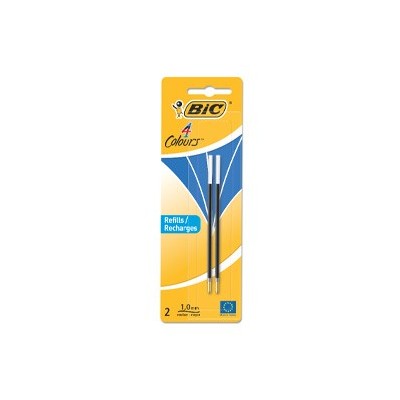 BLISTER 2 REFILLS BLU PER BIC4 COLORS PEN DESK 1,0