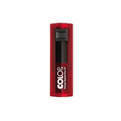 TIMBRO POCKET STAMP Plus 20 ROSSO RUBINO 14X38MM AUTOINCHIOSTRATO COLOP