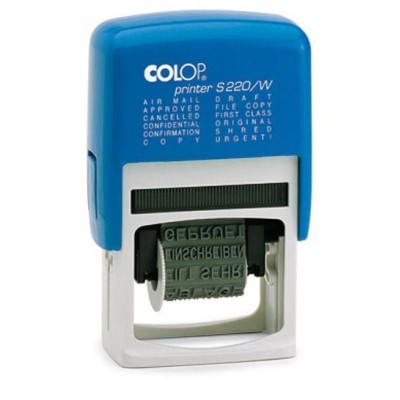 TIMBRO POLINOMIO 12 DICITURE S220/W AUTOINC.COLOP BLISTER