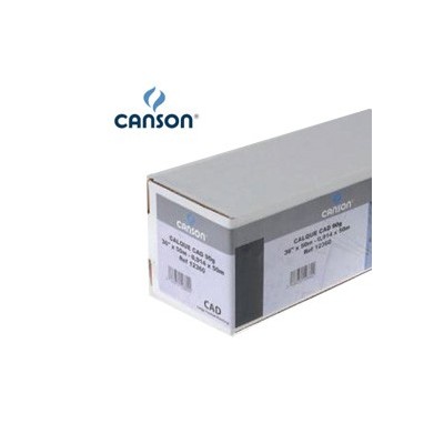 CARTA INKJET PLOTTER 59,4X84,1CM (A1) 90GR 125FG OPACA CAD CANSON