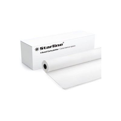 CARTA PLOTTER 420mmX50m 80GR INKJET Starline - Conf da 8 pz.