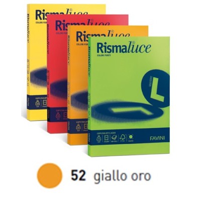 CARTA RISMALUCE 140GR A4 200FG GIALLO ORO FAVINI