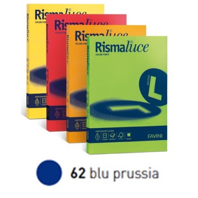 CARTA RISMALUCE 200GR A4 125FG BLU PRUSSIA 62 FAVINI