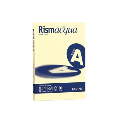 Carta RISMACQUA STANDARD A4 90gr 300fg giallo chiaro 07 Favini