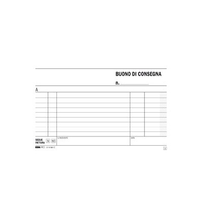 BLOCCO BUONI DI CONSEGNA 50/50 10X17CM RIC E5196C
