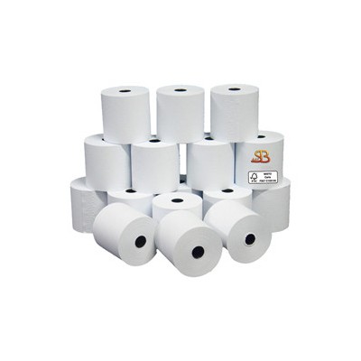 Blister 10 rotoli carta neutra 60gr 74mm x 35mt  60mm per Calcolatrice