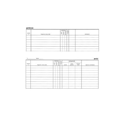 REGISTRO ARRIVI PARTENZE 31x24.5cm 46pag E2839 EDIPRO