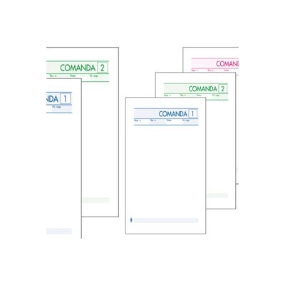 BLOCCO COMANDE 25FOGLI 2 COPIE AUTOCOPIANTE 10X17CM ART 511/2 BM