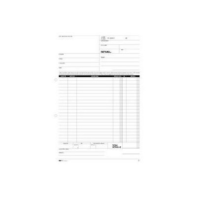 BLOCCO FATTURE 1 ALIQUOTA IVA 50/50 FOGLI AUTORIC. 29,7X21 E5283A