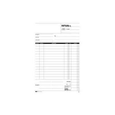 BLOCCO FATTURE 1 ALIQUOTA IVA 50/50 FOGLI AUTORIC. 23X15 E5274A