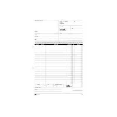 BLOCCO FATTURE 1 ALIQUOTA IVA 33/33/33 FOGLI AUTORIC. 29,7X21 E5284A