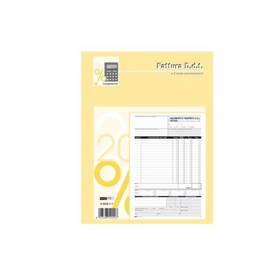 BLOCCO DDT/FATTURA 29.7X22CM 33fg 3 copie AUTORIC. E5222CT