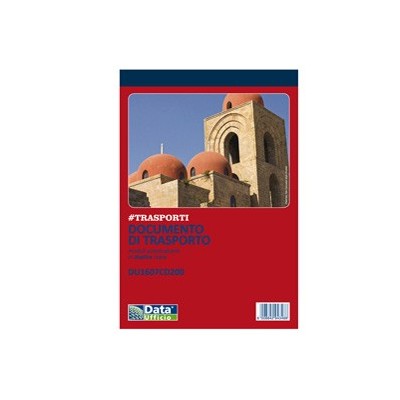 Blocco DDT 50/50copie autor. 21,5x14,8cm DU1607CD200 - Conf da 20 pz.
