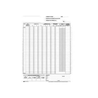 REGISTRO PRIMA NOTA IVA CORRISPETTIVI 29,7X23 25/25 FG AUTORIC. E2102A