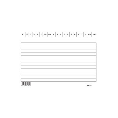 100 SCHEDE RIGATE ORIZZONTALE 10.5X15CM E3126BL EDIPRO