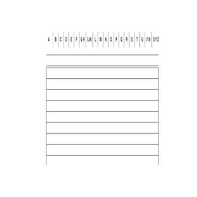 100 SCHEDE RIGATE VERTICALE 17X12CM E3153BL EDIPRO