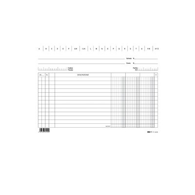 100 SCHEDE 3 COLONNE ORIZZONTALE 15X21CM E3259 EDIPRO