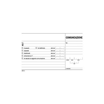 50069 BL.COMUNICAZ.TEL.  15x21 DATA UFF. DU1622C00