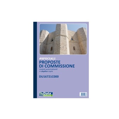 Blocco Proposte Commissione 50/50 copie autor. 29,7x21,5cm DU16721C000 - Conf da 10 pz.