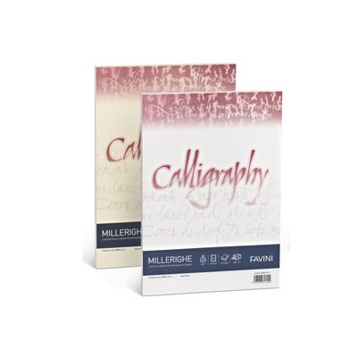 CARTA CALLIGRAPHY MILLERIGHE 100GR A4 50FG AVORIO 02