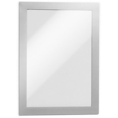 CONFEZIONE 2 CORNICI GRIGIR A5 DURABLE DURAFRAME RETRO ADESIVO 4871-23
