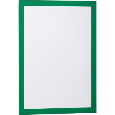 CONFEZIONE 2 CORNICI VERDI A4 DURABLE DURAFRAME RETRO ADESIVO 4872-05